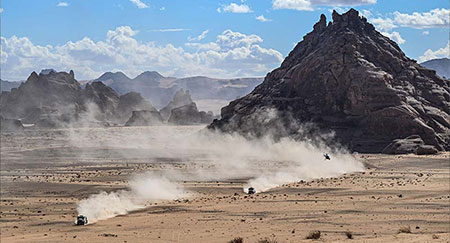 Etappe 1B der Rallye Dakar 2022 um Hail, Saudi-Arabien