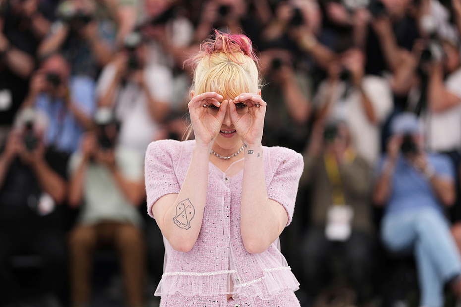 Director Kristen Stewart poses for photographers at the photo call for the film 'The Chronology of Water' at the 78th international film festival, Cannes, southern France