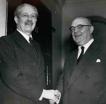 Paul-Henri Spaak the Belgian Foreign Minister arrived in London - to make a final attempt to get Britain to join a six-nation European Customs Union