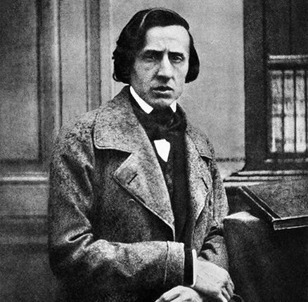 Chopin. Portrait of the Polish composer and pianist, Frédéric François Chopin (1810-1849), by Louis-Auguste Bisson, c.1849. 