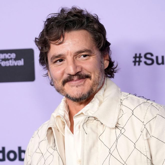 Pedro Pascal, a cast member in "Freaky Tales," poses at the premiere of the film at Eccles Theatre during the 2024 Sundance Film Festival, Thursday, Jan. 18, 2024,
