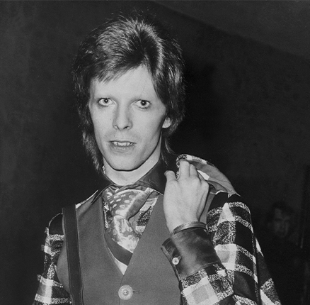 Singer and actor David Bowie in Milan, 9 october 1974