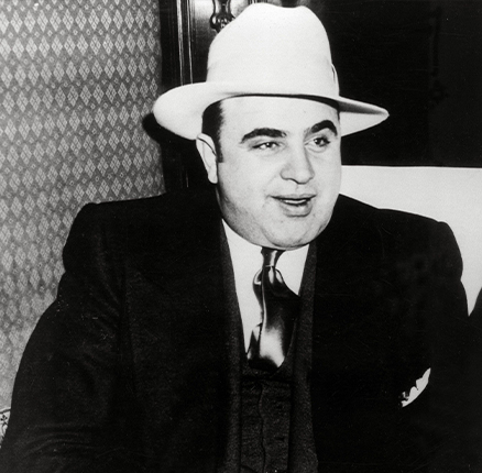 Al Capone in 1947, the year of his death