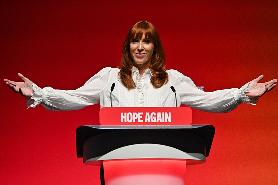 Secretary of State for Housing, Communities and Local Government Angela Rayner gives a speech on the third day of the Labour Party Conference.