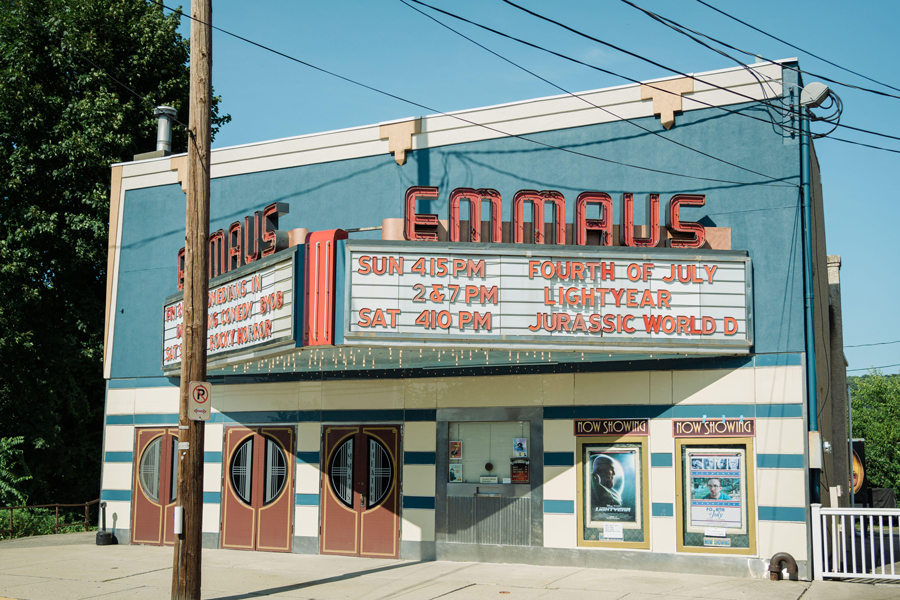 Emmaus Theatre vintage sign, Emmaus, Pennsylvania