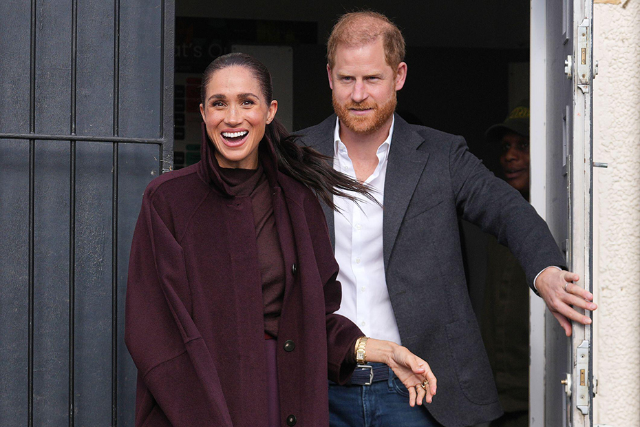 The Duke and Duchess of Sussex depart after a visit to The Community Recording Studio in Nottingham, England