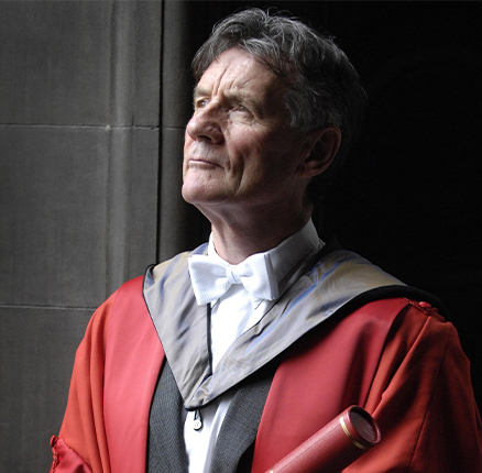 Globetrotter Palin honoured for literary work. Michael Palin with his honorary degree at Edinburgh University's McEwan Hall