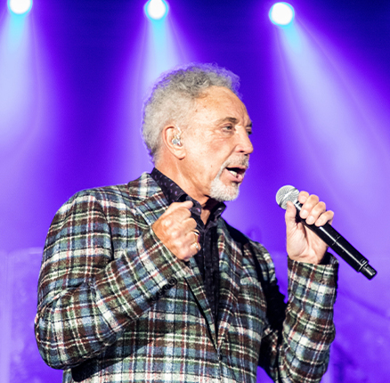 Welsh singer Sir Thomas John Woodward, known by his stage name Tom Jones, performs during a concert in Hong Kong, China, 25 February 2017
