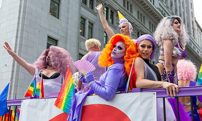 Canada, Province of Quebec, Montreal, Montreal Pride Festival, Final Parade, LGBTQIA+ Community ((lesbian, gay, bisexual, trans, queer, intersex, asexual)) 