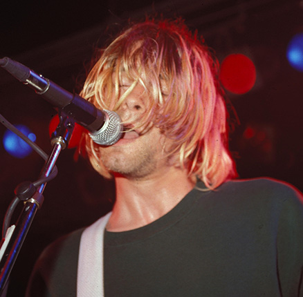 HOLLYWOOD, CA : Nirvana performing live at The Roxy in Hollywood, CA on August 15, 1991