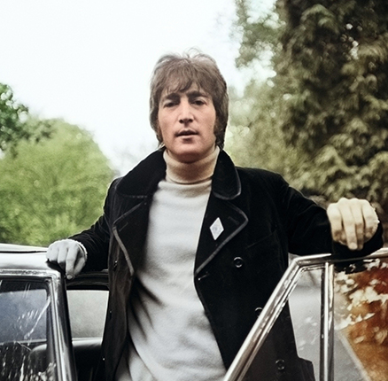 John Lennon, britischer Musiker und Komponist, Deutschland um 1966. British musician and composer John Lennon at Germany, around 1966.