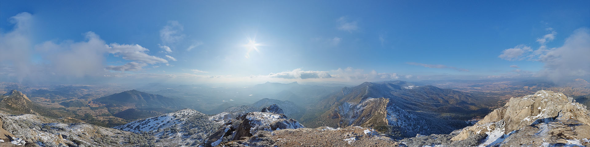 Maigmó peak with snow