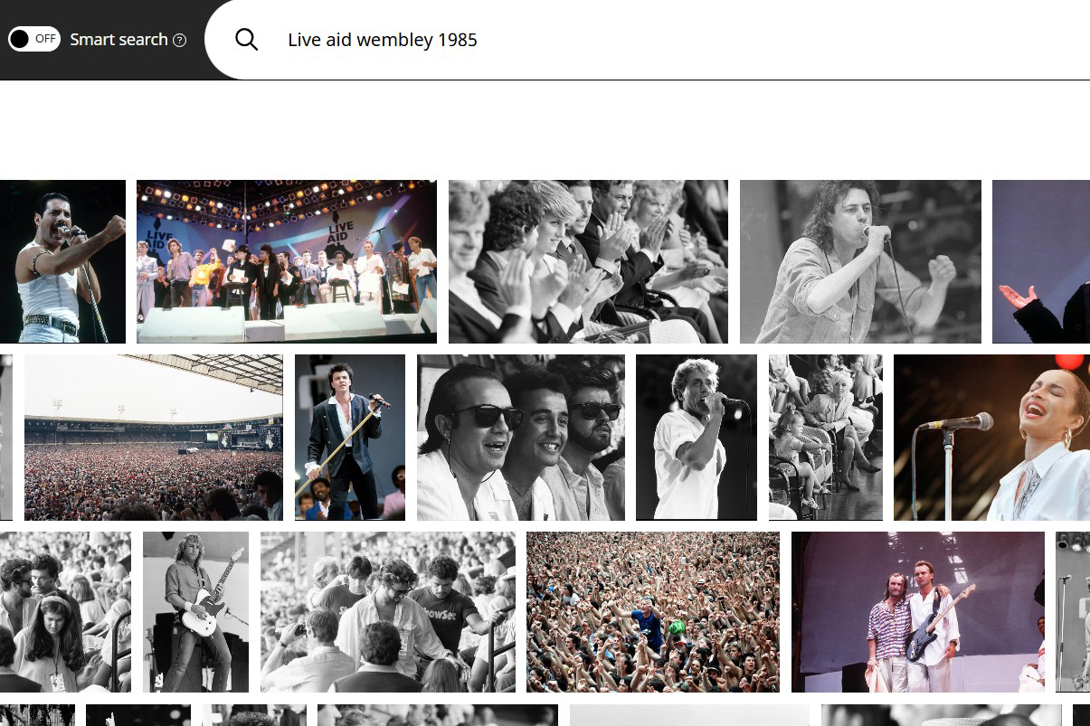 17�Թ����� Keyword Search results page displaying simple keyword search results for a specific historical music event