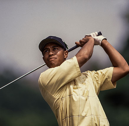 Tiger Woods competing at the 1997 Buick Classic.
