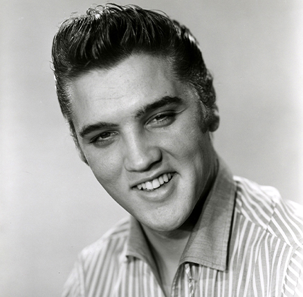 Portrait of Elvis Presley young