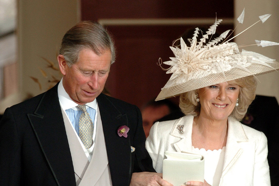 The wedding of HRH Prince Charles and Camilla Parker Bowles at Windsor Guildhall on 9th April 2005 Pictured leaving Windsor