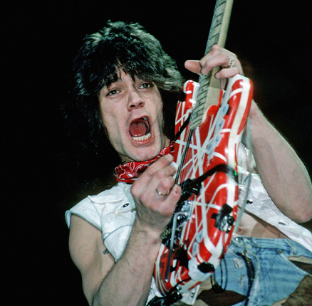 ddie Van Halen Has Passed Away at 65 from Cancer. NEW YORK, NY - CIRCA 1984: Eddie Van Halen of Van Halen performs on the 1984 tour at Madison Square Garden New York circa 1984