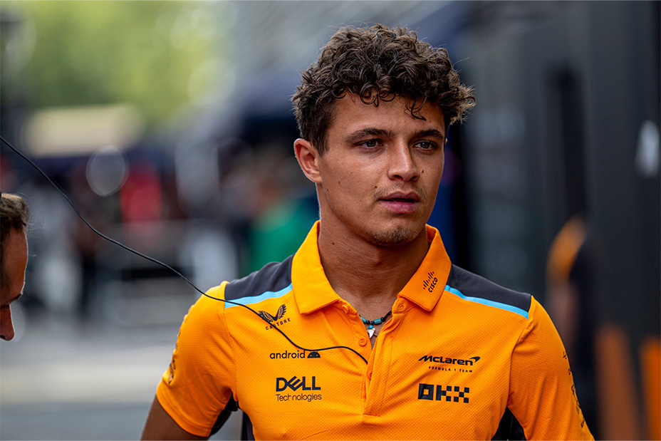 Lando Norris, from the United Kingdom competes for McLaren F1.